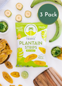 Picture of Artisan Tropic's 4.5 oz Sea Salt Plantain Strips With Limes and Guacamole