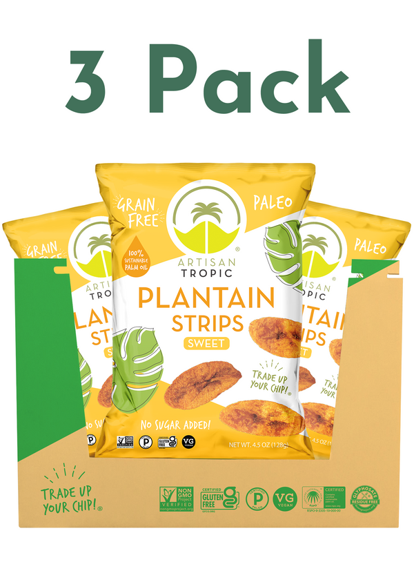 4.5 oz Naturally Sweet Plantain Strips 3 Pack