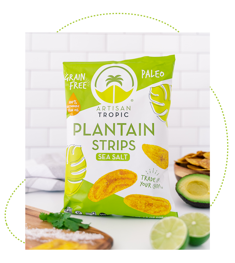 Sea Salt Plantain Strips Bag