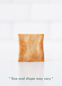 Picture of a single Sea Salt Cracker. Size and shape may vary