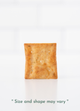 Picture of a single Tomato Herb Cracker. Size and shape may vary